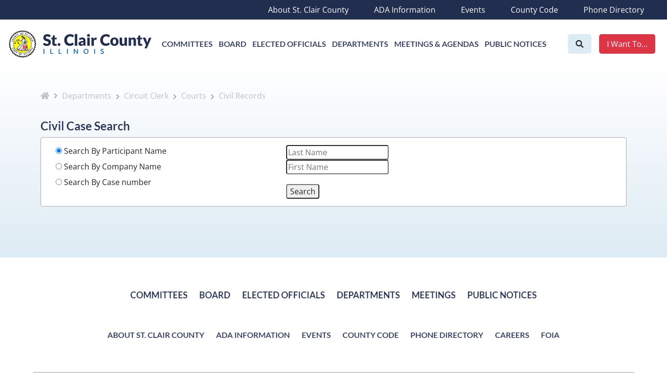 Civil Records | Courts - St. Clair County, Illinois